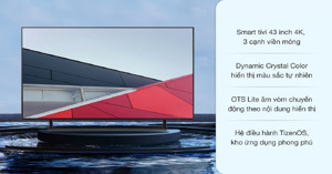 Smart Tivi Samsung 4K 43 inch 43AU9000 Crystal UHD – Thế giới hình ảnh tuyệt vời!