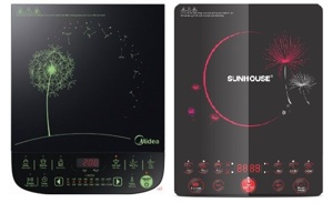 So sánh bếp điện từ Midea MI-SV21DU và bếp điện từ Sunhouse SHD6152