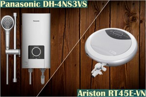 So sánh bình nóng lạnh trực tiếp Panasonic DH-4NS3VS và Ariston RT45E-VN