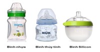 So sánh các chất liệu bình sữa nhựa hiện nay