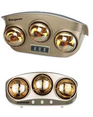 So sánh đèn sưởi Kangaroo KG251 và đèn sưởi Sunhouse SHD3803