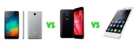 So sánh điện thoại Asus Live, Xiaomi Redmi Note 3 và Lenovo Vibe S1 Lite