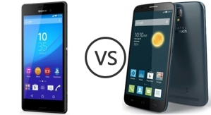So sánh điện thoại Sony Xperia M4 Aqua và Alcatel Flash Plus