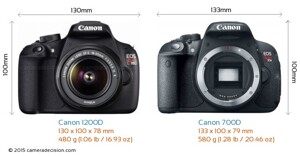 So sánh máy ảnh Canon EOS 700D và Canon EOS 1200D