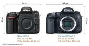So sánh máy ảnh Canon EOS 7D và Nikon D750