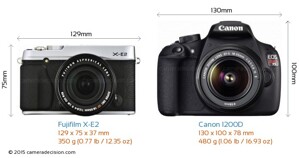 So sánh máy ảnh Fujifilm X-E2 và Canon EOS 1200D