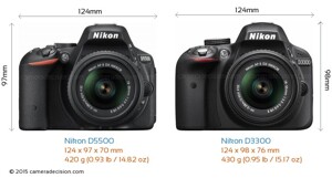 So sánh máy ảnh Nikon D3300 và Nikon D5500