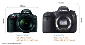 So sánh máy ảnh Nikon D5300 và Canon EOS 6D