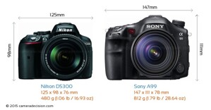 So sánh máy ảnh Nikon D5300 và Sony A99