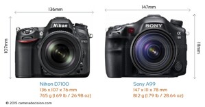 So sánh máy ảnh Nikon D7100 và Sony A99
