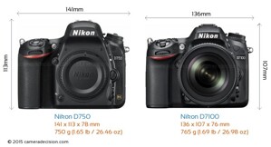 So sánh máy ảnh Nikon D7100 và Nikon D750