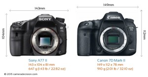 So sánh máy ảnh Sony A77 II và Canon EOS 750D