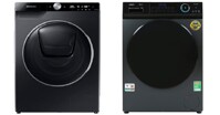 So sánh máy giặt cửa ngang Samsung WW10TP54DSB/SV và Aqua AQD-D1002G BK