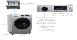 So sánh máy giặt Samsung WW80K5410US và Samsung WW80K5410WW