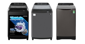 So sánh máy giặt Samsung WA16R6380BV/SV và Aqua AQW- DR130UGT PS