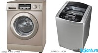 So sánh máy giặt Sanyo AWD-D700VT với LG WFD1119DD