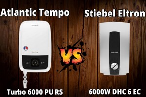 So sánh máy nước nóng trực tiếp Atlantic Tempo Turbo 6000 PU RS và Stiebel Eltron DHC 6 EC
