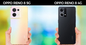 So sánh sự khác biệt giữa OPPO Reno 8 5G và Reno8 4G