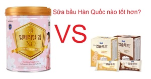 So sánh sữa bầu Hàn Quốc XO Mom và Maeil Absolute Mom