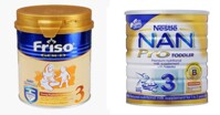 So sánh sữa bột NAN Pro 3 và sữa bột Friso Gold 3