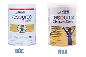 So sánh sữa Resource Junior Đức và sữa Resource Junior Nga