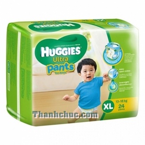So sánh tã quần Huggies Ultra Pants bé trai với Moony L44 cho bé trai
