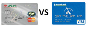 So sánh thẻ tín dụng ngân hàng VPBank và Sacombank