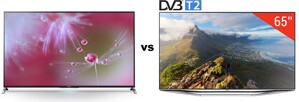 So sánh Tivi LED 3D Sony KD55X8500B và Smart Tivi LED Samsung UA65H7000