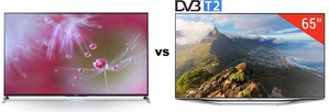 So sánh Tivi LED 3D Sony KD55X8500B và Smart Tivi LED Samsung UA65H7000