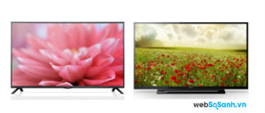 So sánh Tivi LED LG 32LB552A và Sony KDL 32R300B cho không gian nhỏ