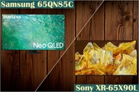 So sánh tivi Samsung 65QN85C và Sony XR-65X90L - Nên mua tivi nào?