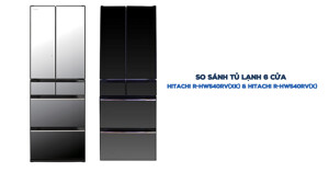 So sánh tủ lạnh Hitachi 6 cửa R-HW540RV(XK) và Hitachi R-HW540RV(X)