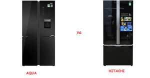 So sánh tủ lạnh Hitachi mặt gương 3 cánh R-fwb545pgv2 (Gbk) 429 lít và Aqua Aqr-igw525em Gb, nên mua loại nào?