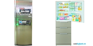 So sánh tủ lạnh Toshiba GR-R32FVUD và Sanyo SR-360R