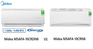 Sự khác biệt giữa điều hòa Midea MSAFA-10CRDN8 và Midea MSAFA-10CRN8