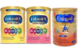 Sữa Enfamil A+: Hiệu quả tăng cân và tất tật các loại sữa Enfamil A+ hiện nay