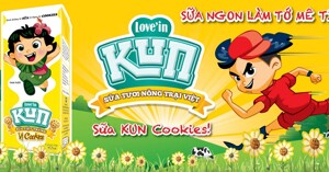 Sữa Kun hương bánh quy: Thơm ngon và truyền tải thông điệp ý nghĩa cho bé