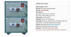 Tại sao két sắt 2 tầng Hòa Phát được nhiều người lựa chọn?