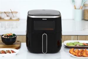 Tậu ngay nồi chiên không dầu Philips 5.6 lít HD9257/80 với nhiều tiện ích khi sử dụng