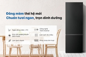 Tìm hiểu chi tiết về tủ lạnh Aqua Inverter 324 lít AQR-B390MA(FB)