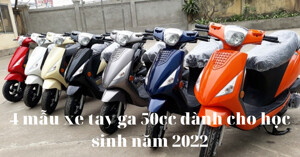 Tổng hợp 4 mẫu xe tay ga 50cc dành cho học sinh năm 2022