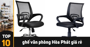 Top 10 ghế văn phòng Hòa Phát giá rẻ 2023 dưới 1 triệu