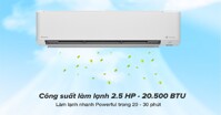 Top 3 điều hòa Daikin 2.5HP bán chạy nhất tháng 2/2023