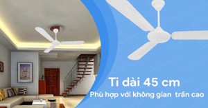 Top 3 mẫu quạt trần điện cơ Thống Nhất hot nhất hiện nay