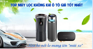 Top 3 máy lọc không khí ô tô tốt, khử mùi hiệu quả
