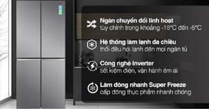 TOP 3 model tủ lạnh 4 cánh giá dưới 15 triệu HOT nhất 2022