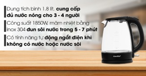Top 4 bình siêu tốc thủy tinh rẻ và chất lượng