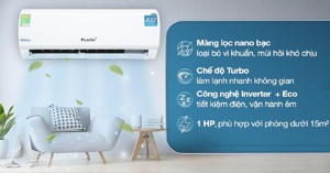 Top 4 máy điều hòa Inverter 1HP giá rẻ đáng mua nhất 2022