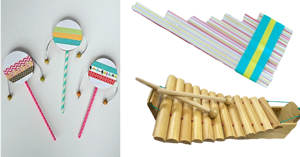 Top 5 đồ chơi âm nhạc tự làm cho bé cực sáng tạo