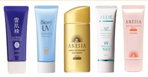 Top những sản phẩm kem chống nắng của Nhật hot nhất hiện nay
